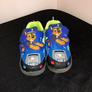 Size 10 (toddler boys) Light up paw patrol shoes